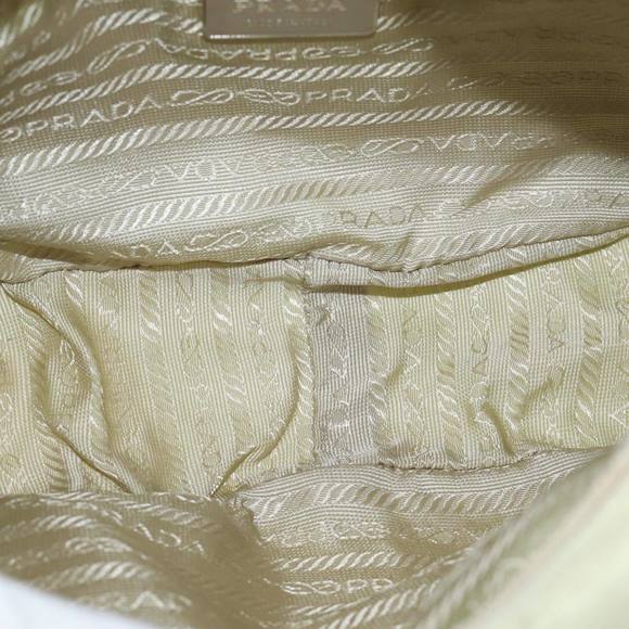 PRADA Shoulder Bag Nylon Cream Auth 71903 - Picture 9 of 16